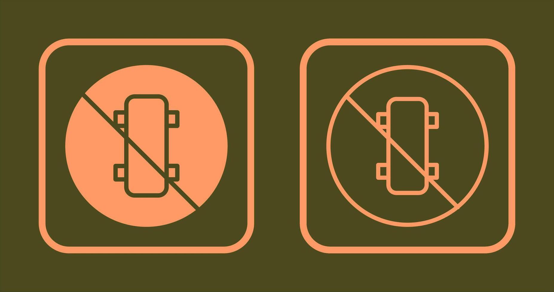 No Skating Icon vector