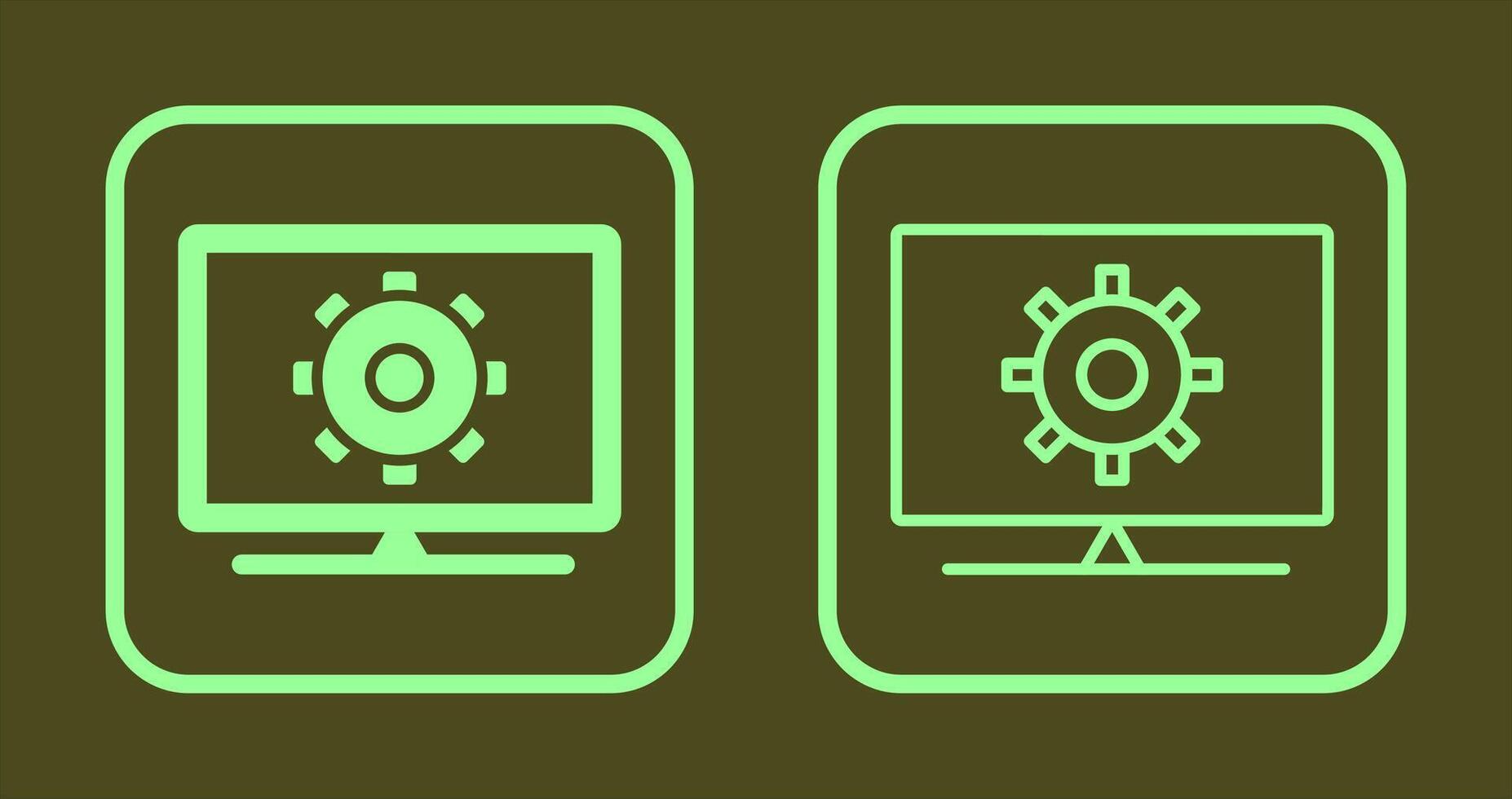 Computer Settings Icon vector
