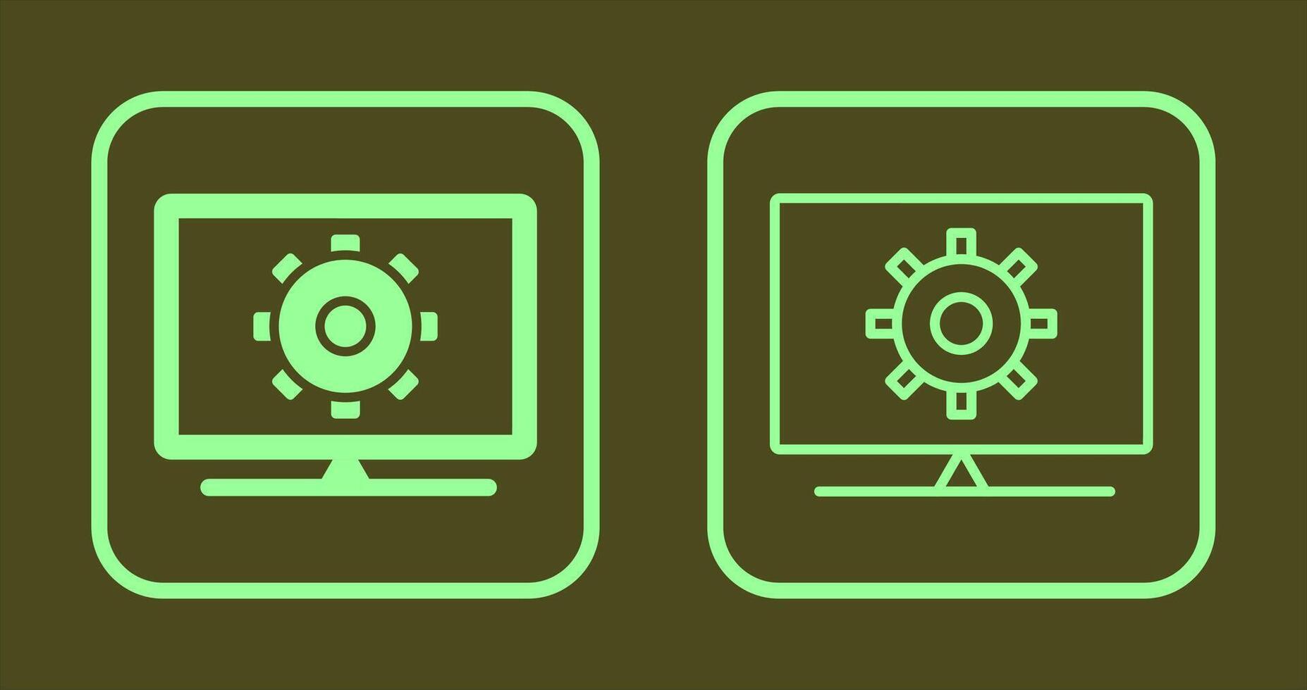 Computer Settings Icon vector