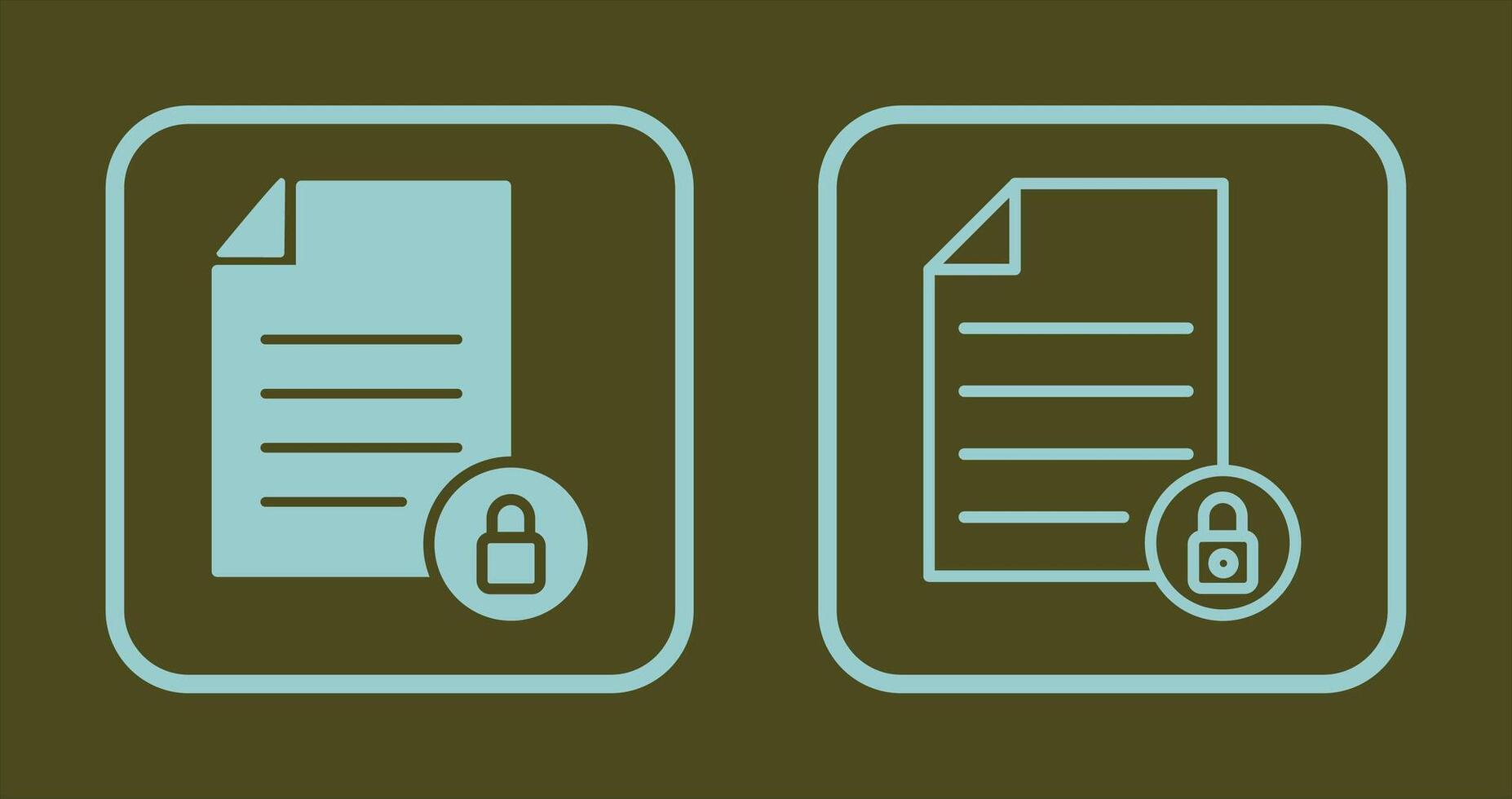 Private Document Icon vector