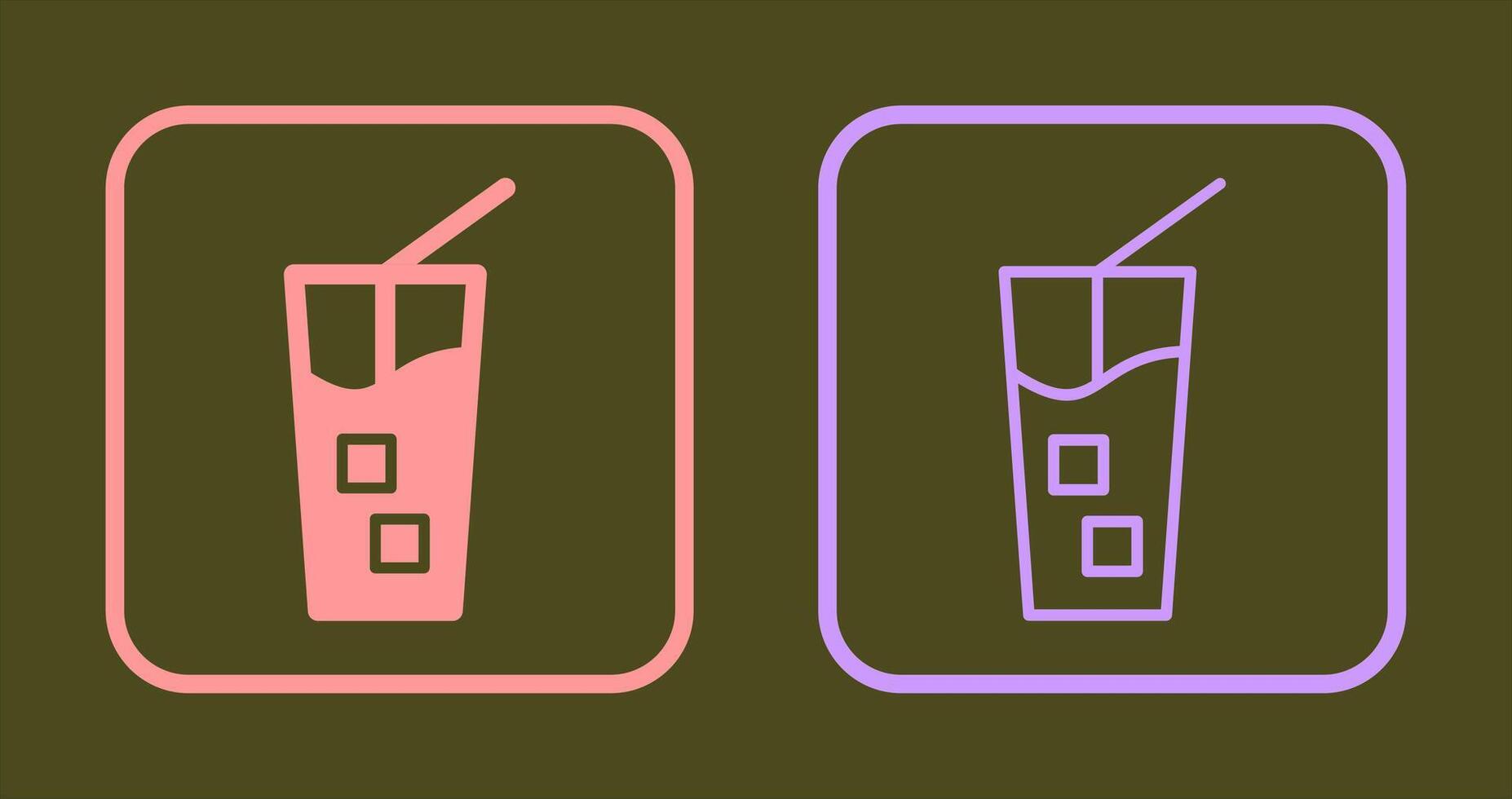 Iced Coffee Icon vector