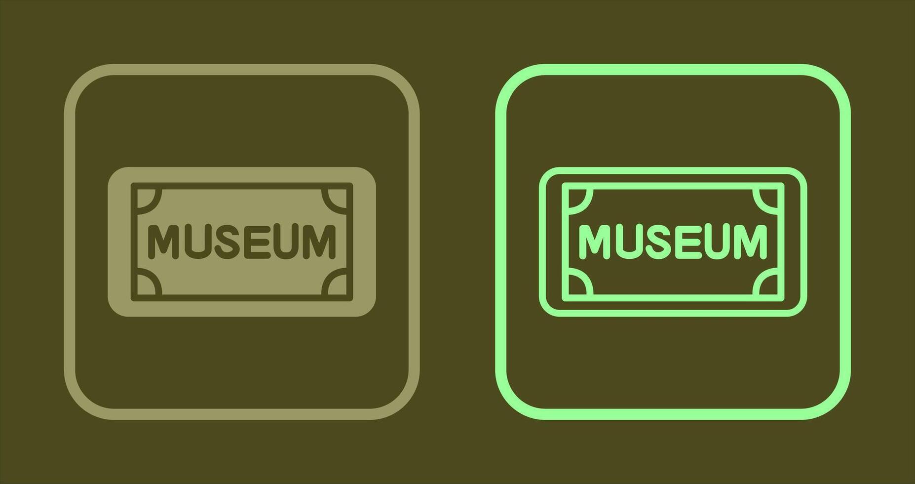 Museum Tag Icon vector