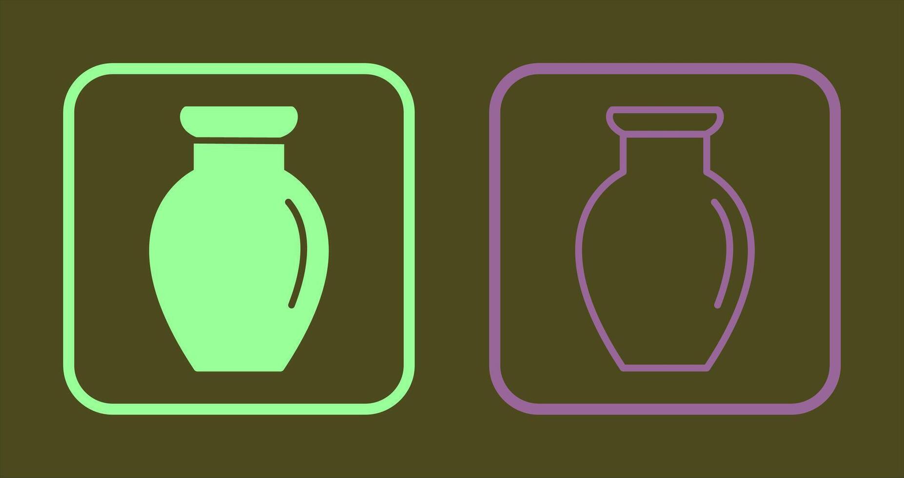 Vase Exhibit Icon vector