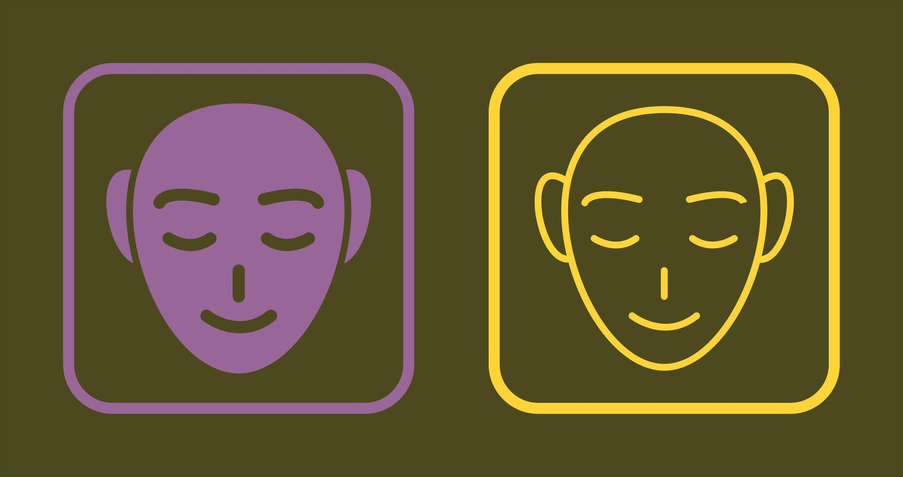 Human Face Icon vector
