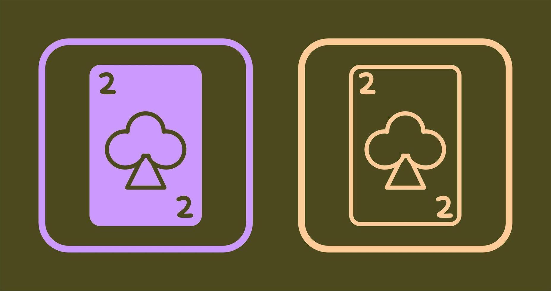 Clubs Card Icon vector