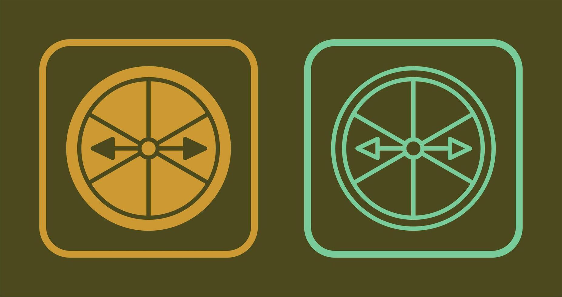 Roulette with Arrow Icon vector