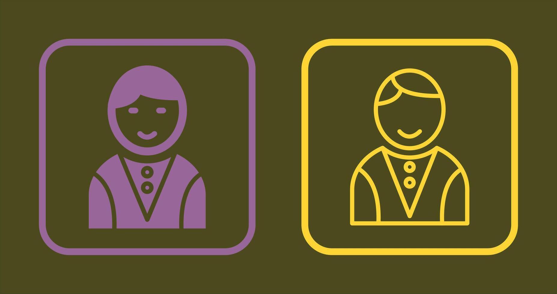 Casino Dealer Icon vector