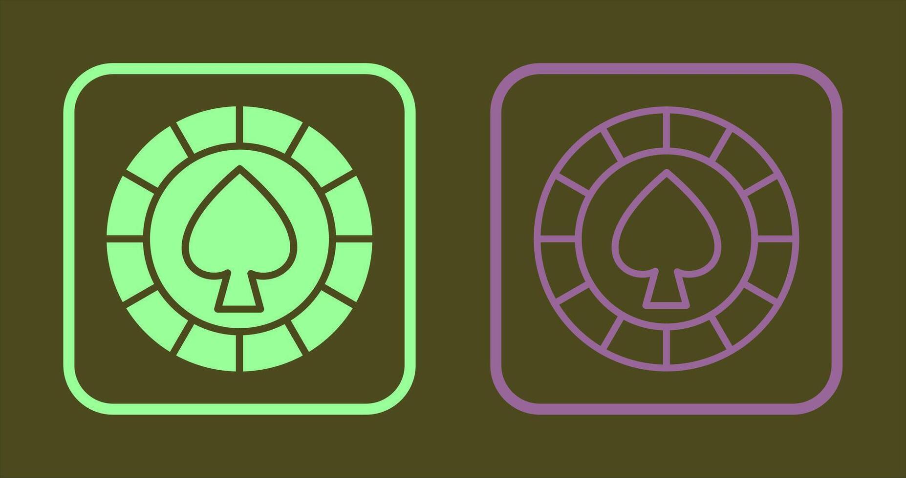 Spade Chip Icon vector