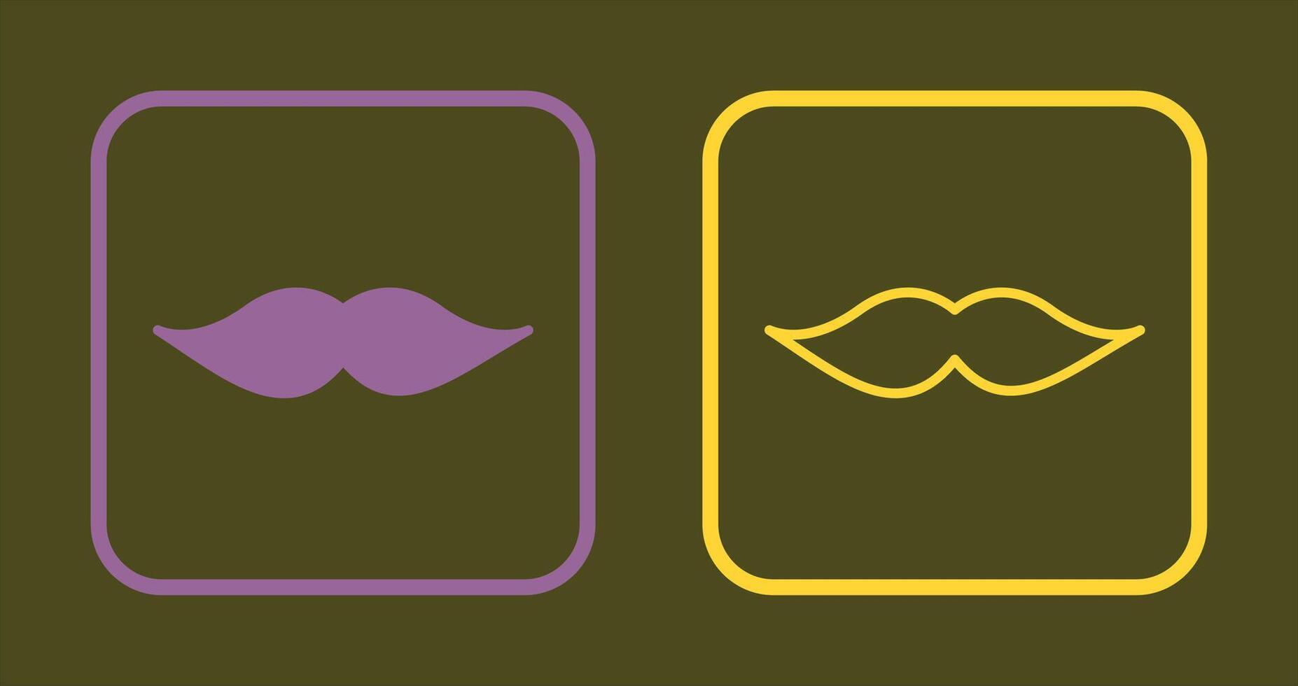 Moustache I Icon vector