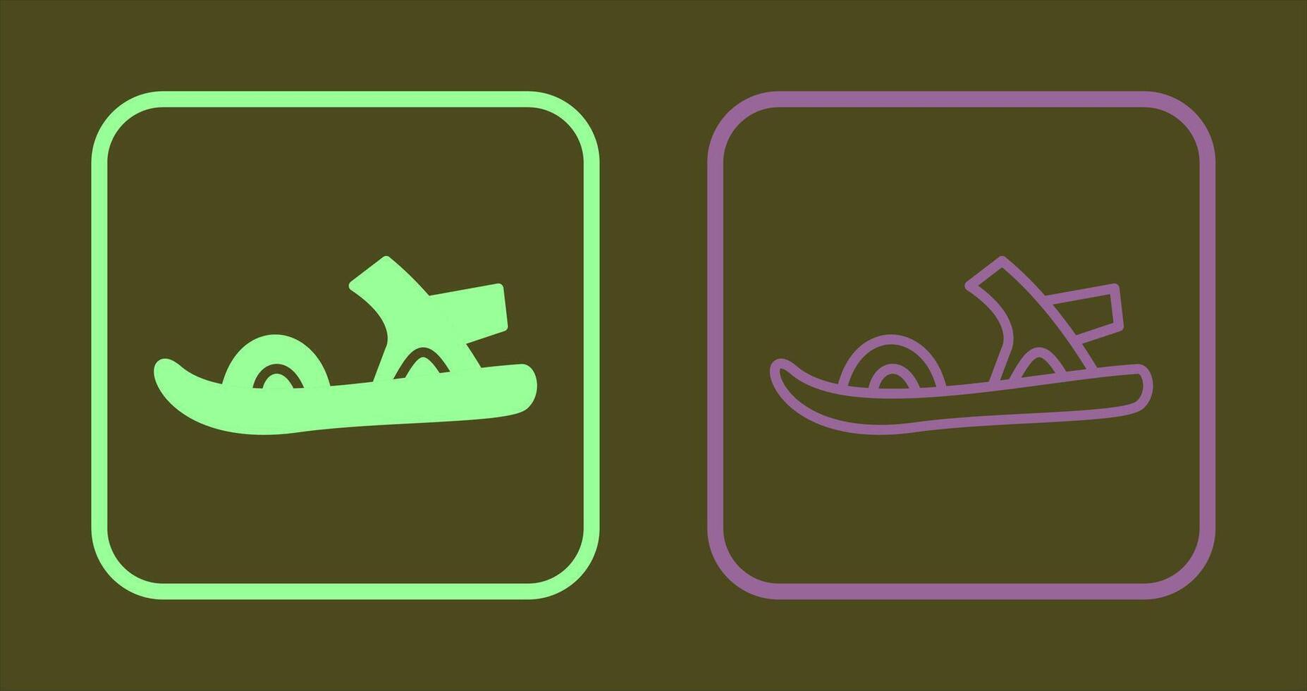 Stylish Sandals Icon vector