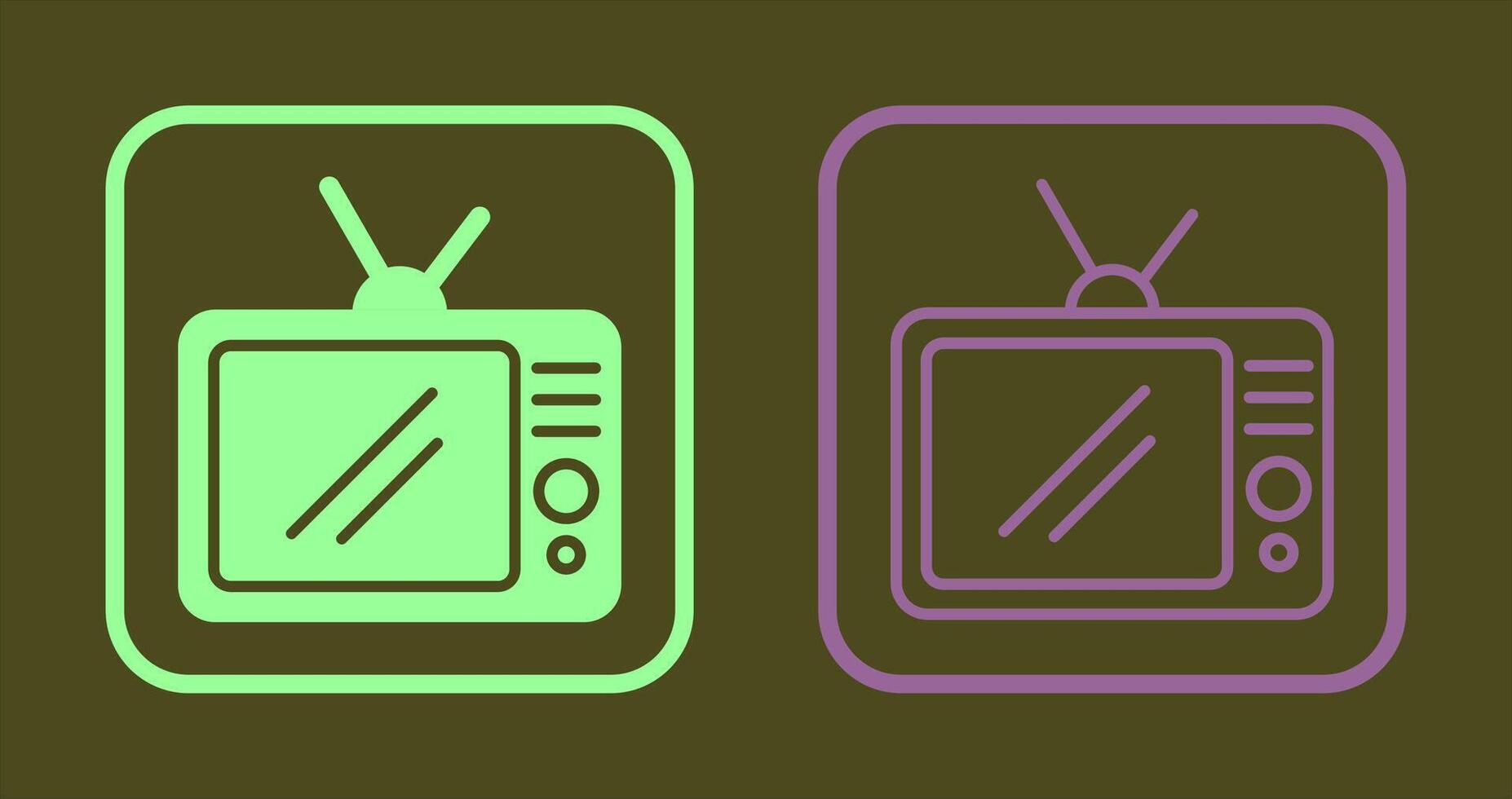 TV Set Icon vector