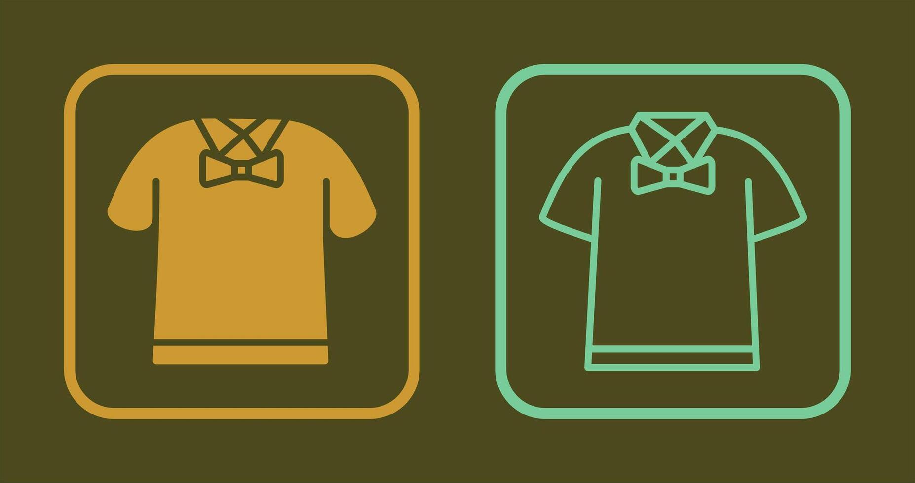 Shirt with Bow Icon vector
