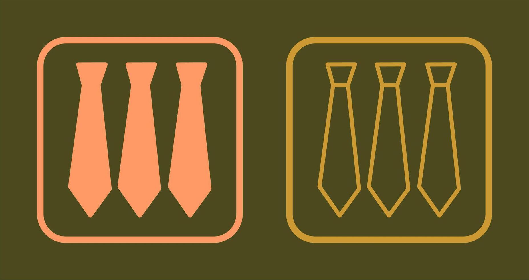 Three Ties Icon vector