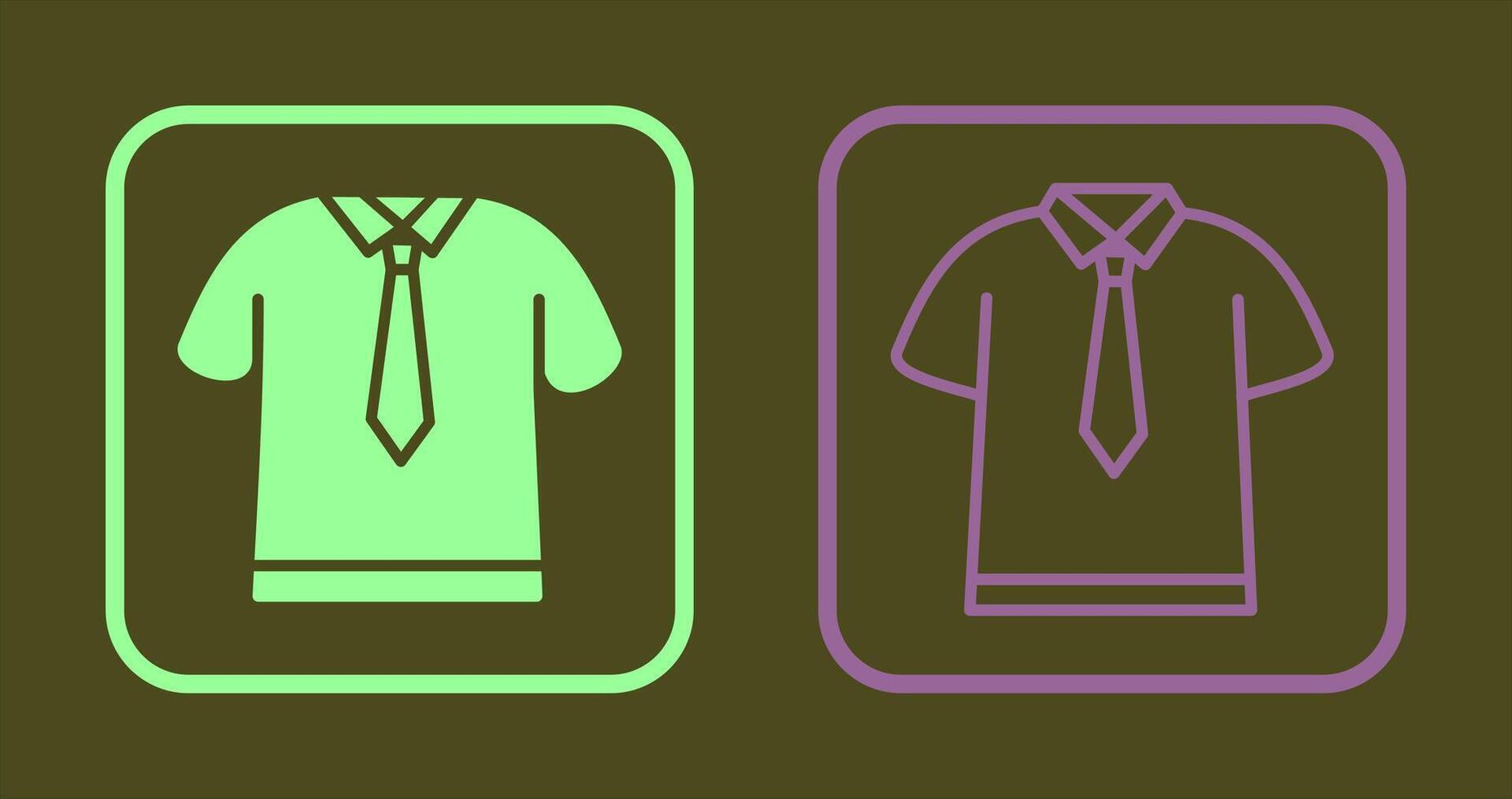 Shirt and Tie Icon vector