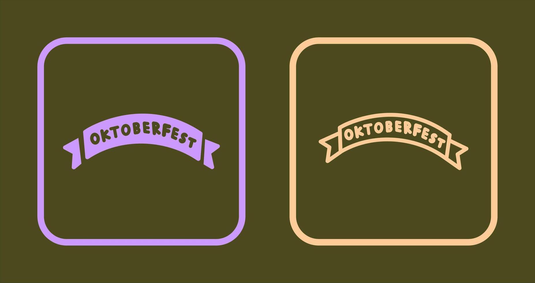 Oktoberfest Banner Icon vector