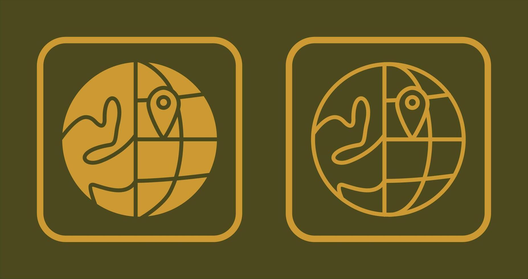 Location on Earth Icon vector