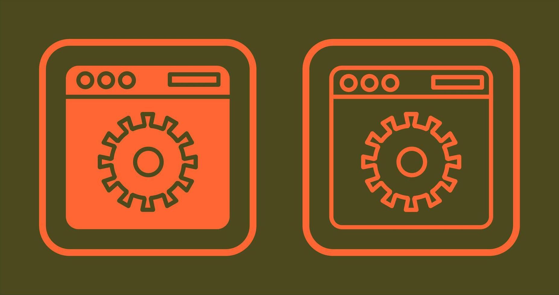 Website Settings Icon vector