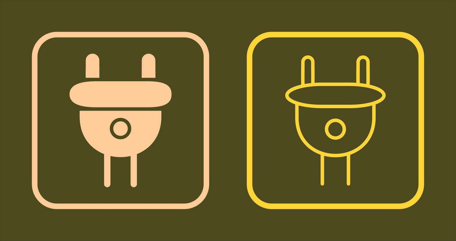 Plug I Icon vector