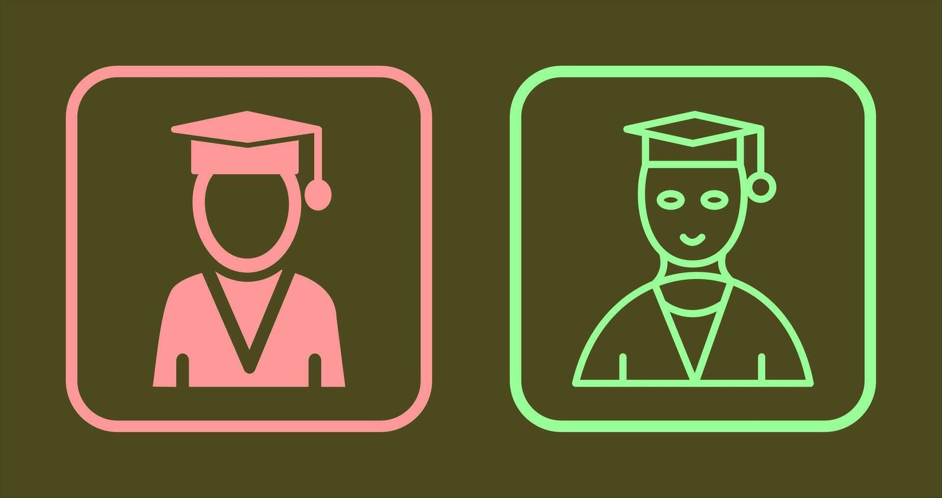 Male Graduate Icon vector