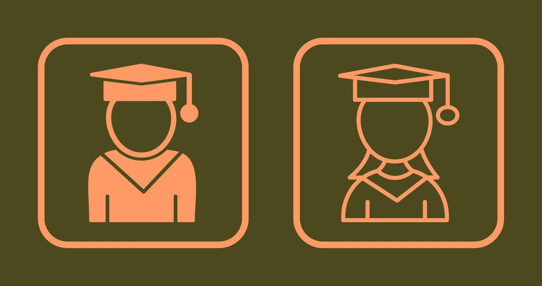 Female Student Icon vector