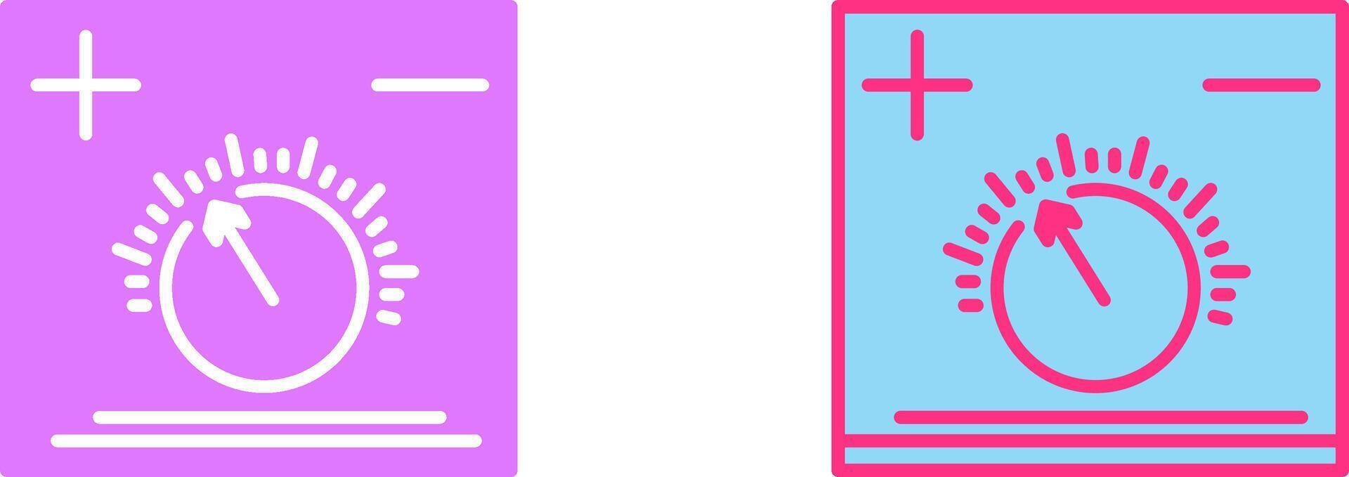 Temperature Knob Icon vector