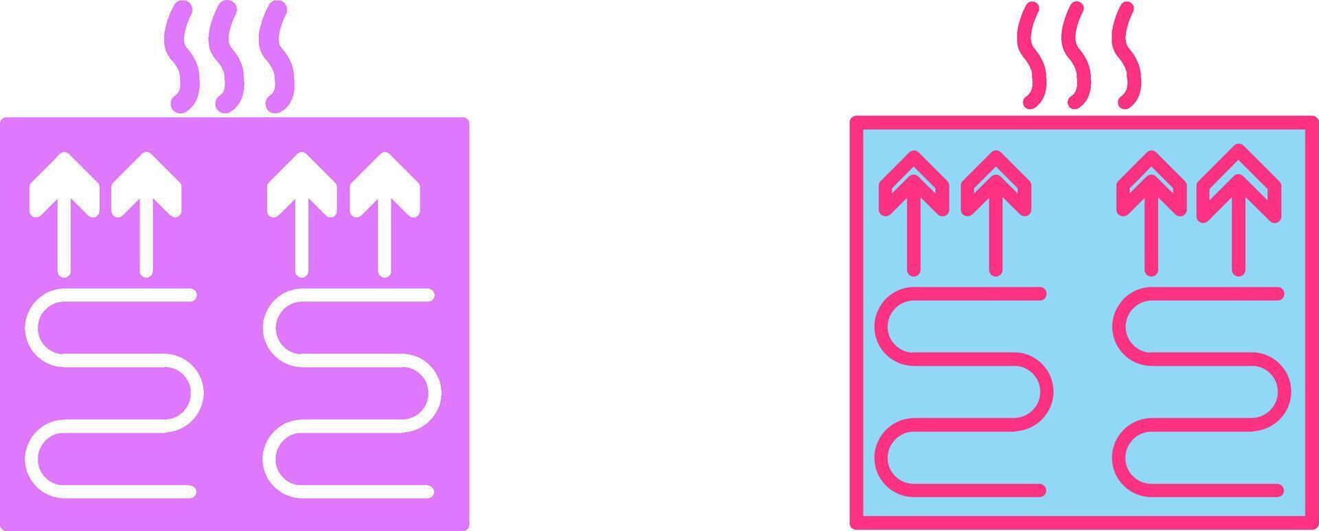 Underfloor Heating Icon vector
