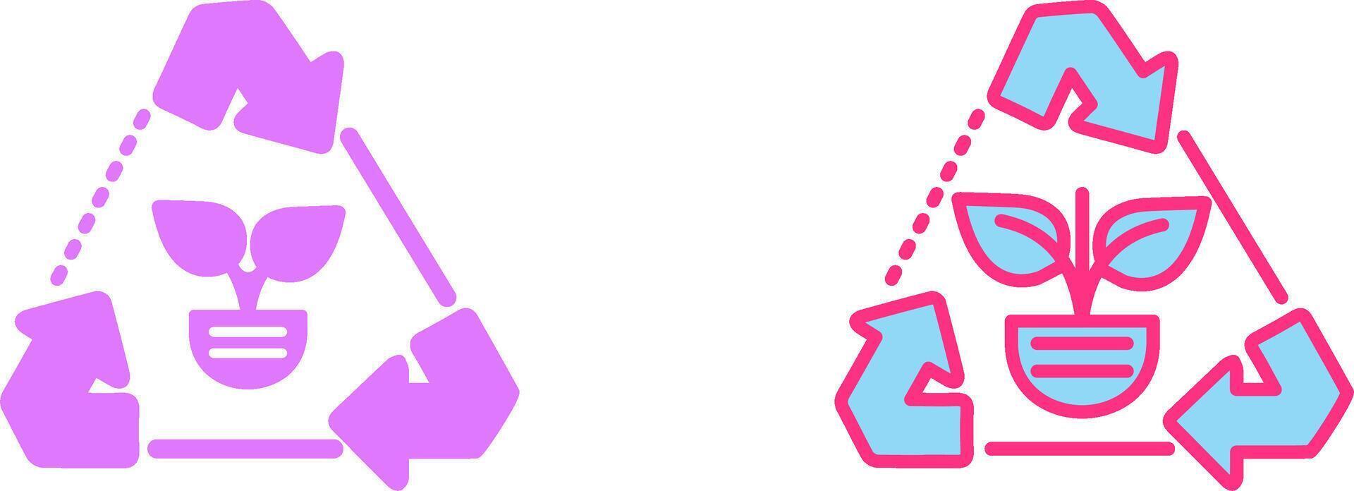 Recycle Arrows Icon vector