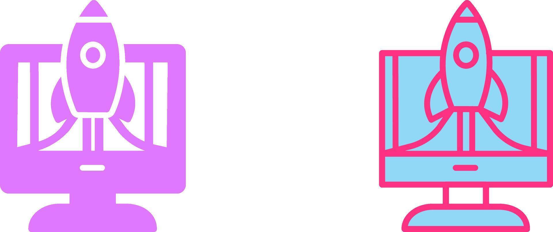Business Launch Icon vector