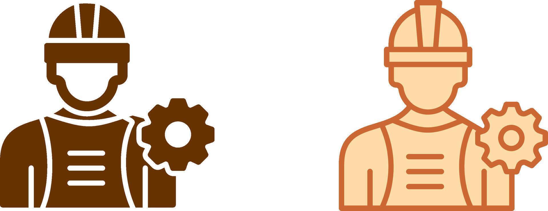 Industry Worker Icon vector