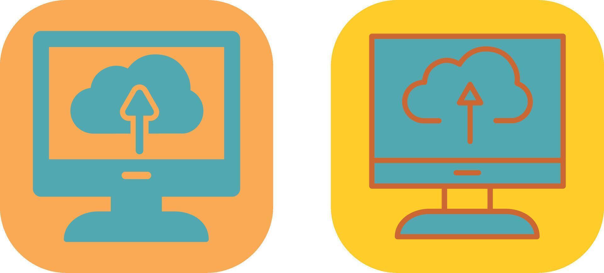 Cloud Backup Icon vector