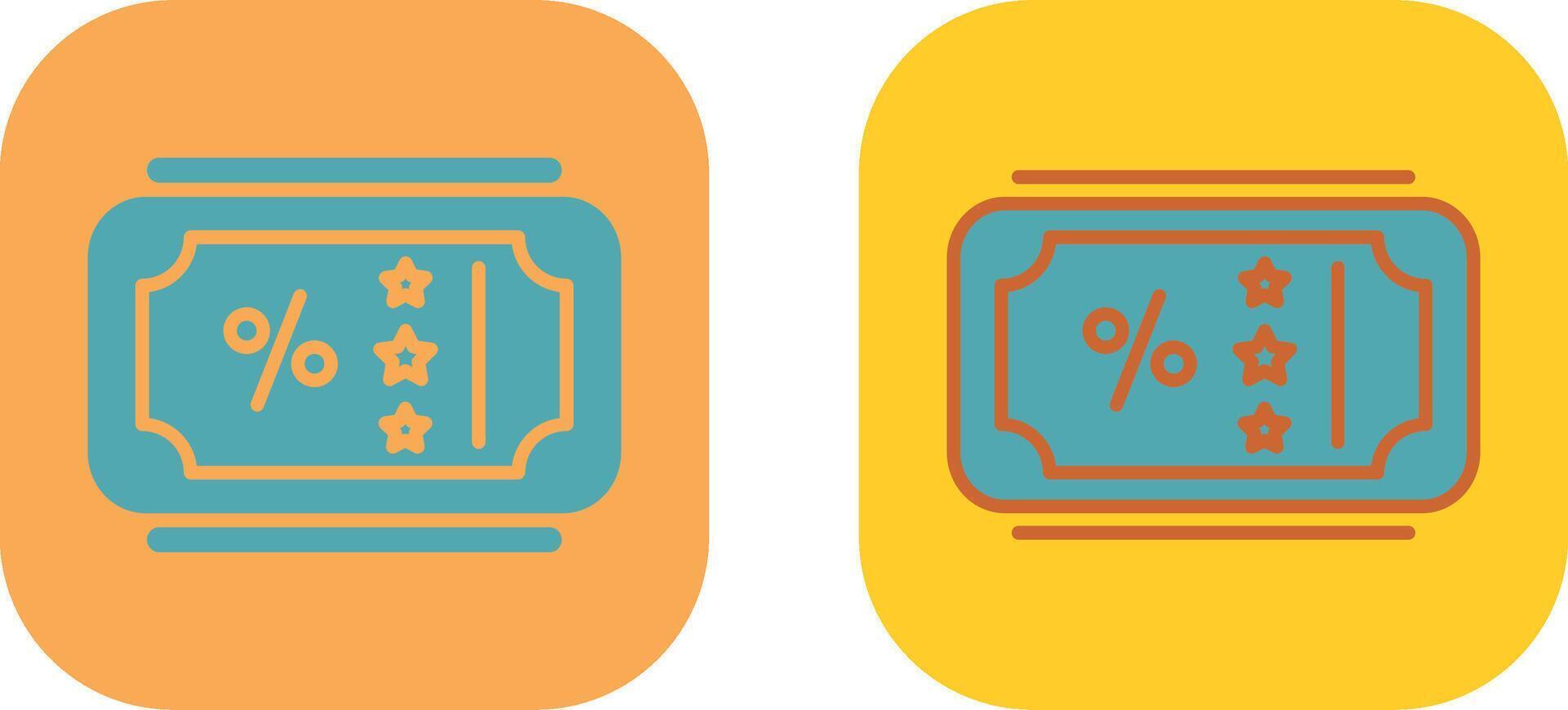 Sale Ticket Icon vector