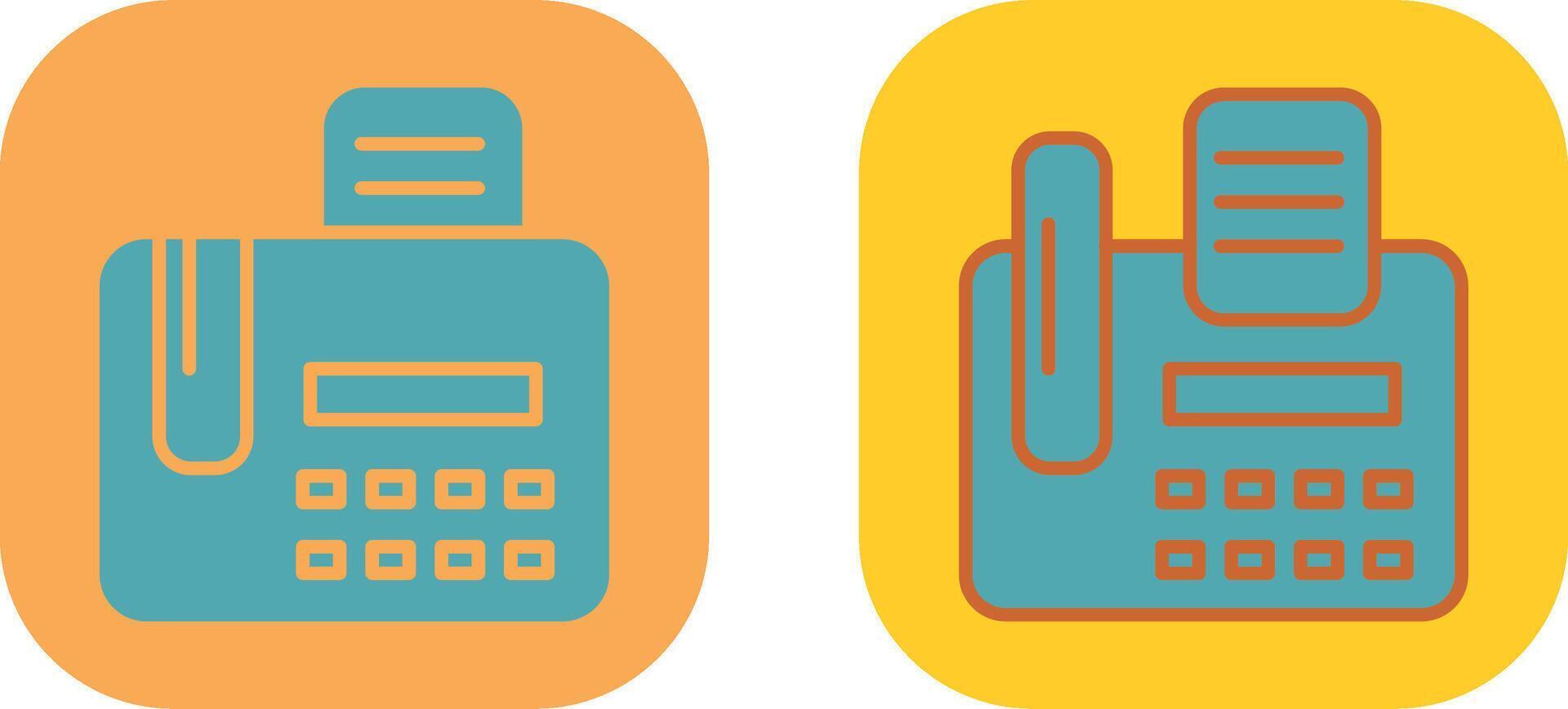 Fax Machine Icon vector