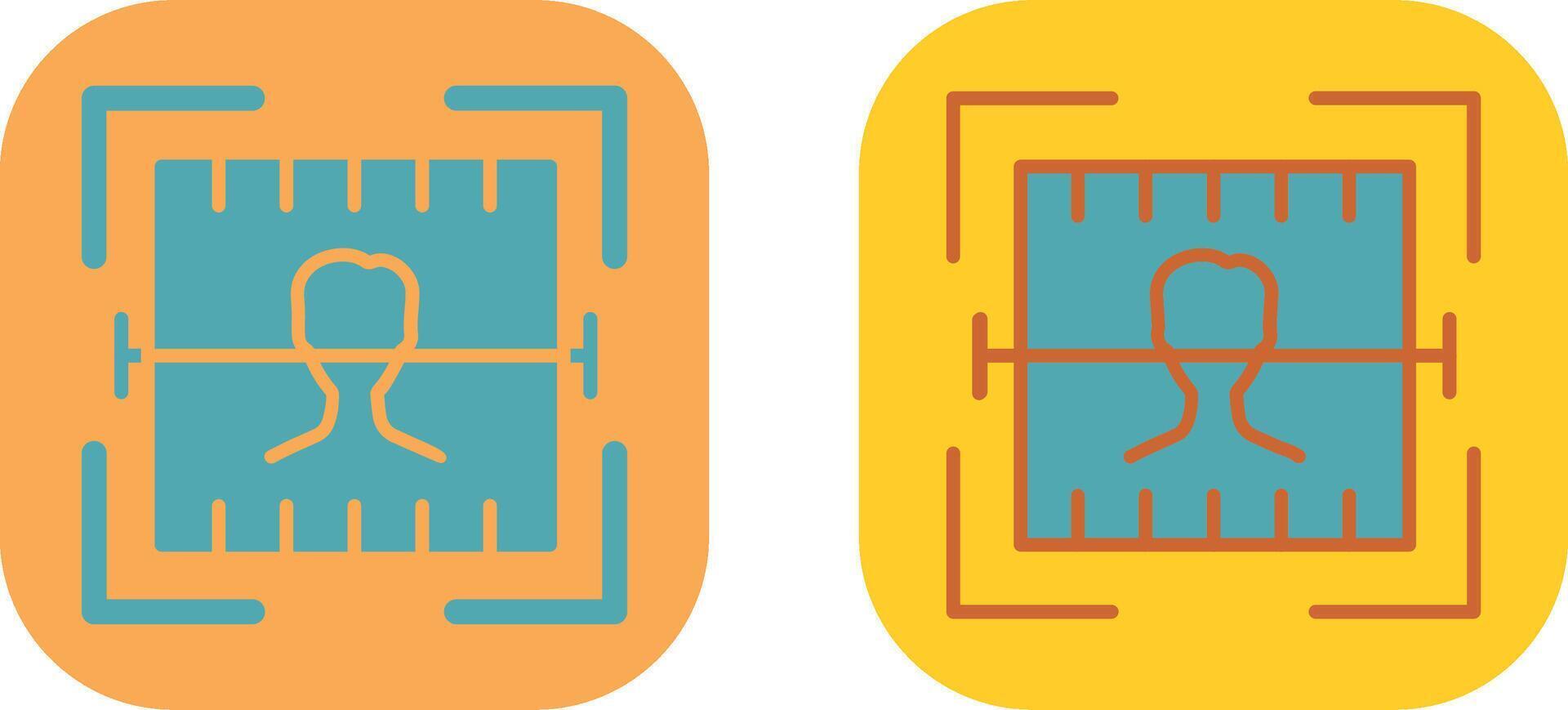 Face Scan Icon vector
