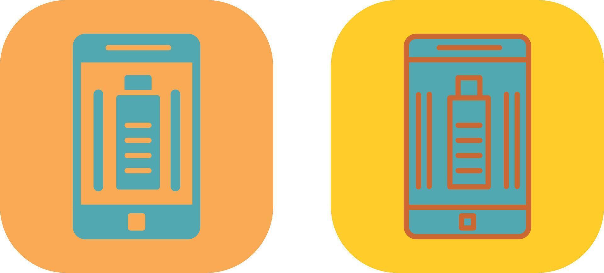 Mobile Battery Icon vector