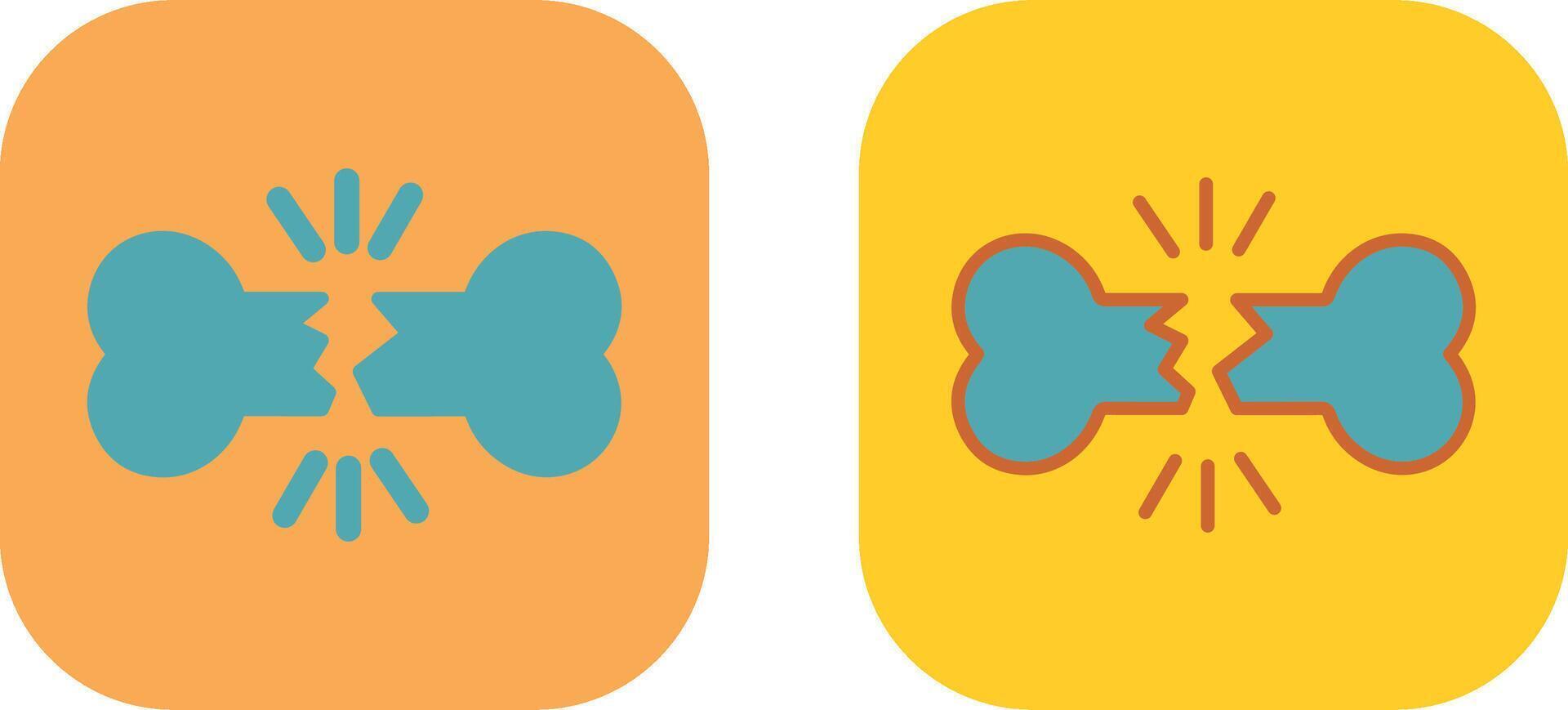 Bone Fracture Icon vector