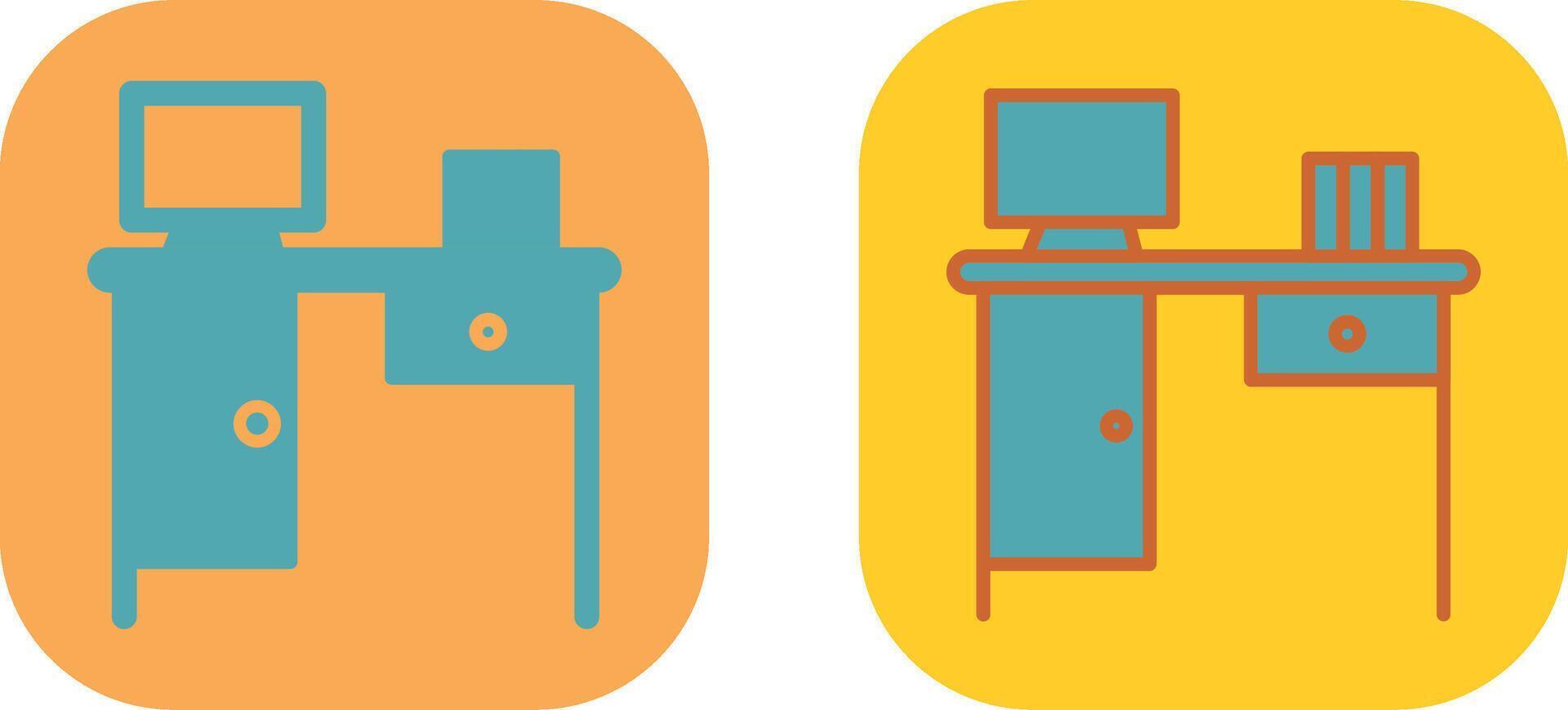 Working Table Icon vector