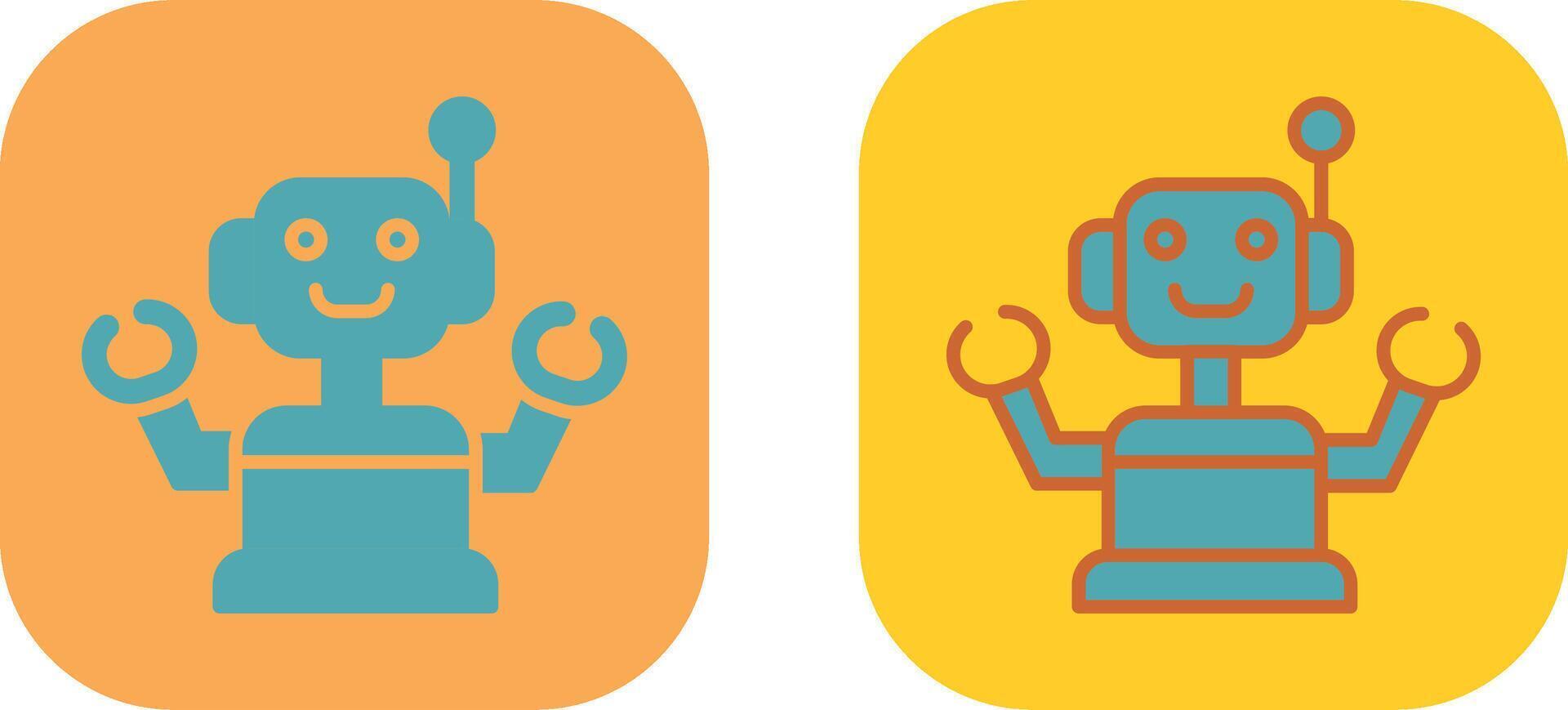 Industrial Robot III Icon vector
