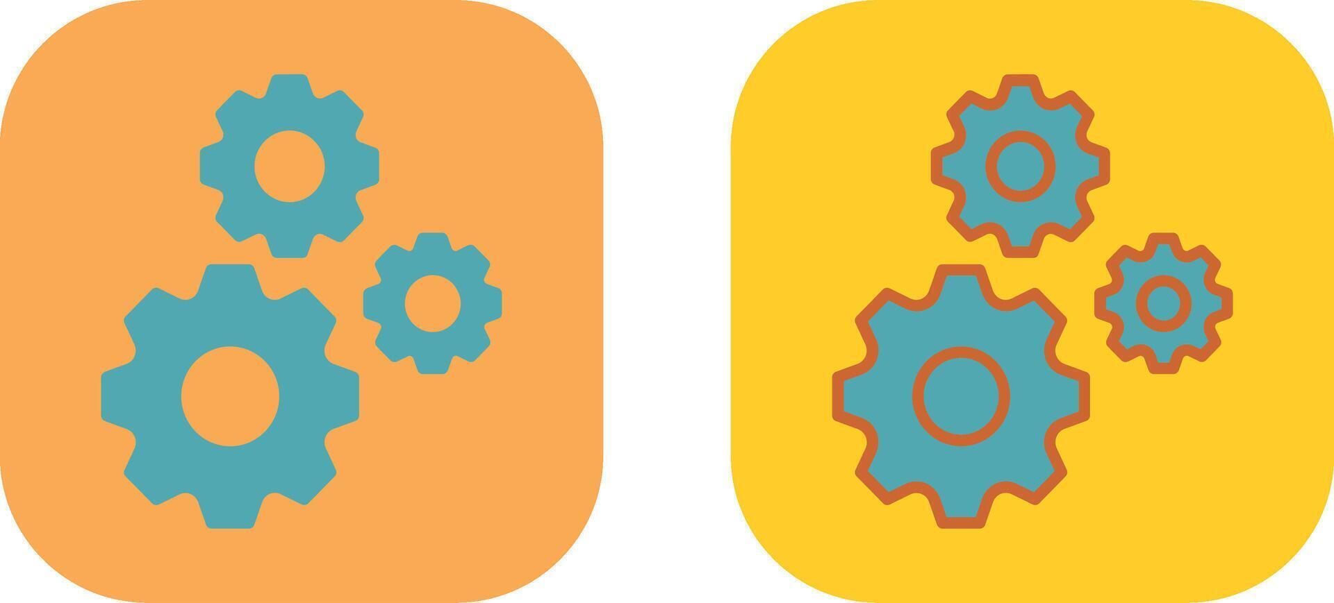 Multiple Cogwheels Icon vector