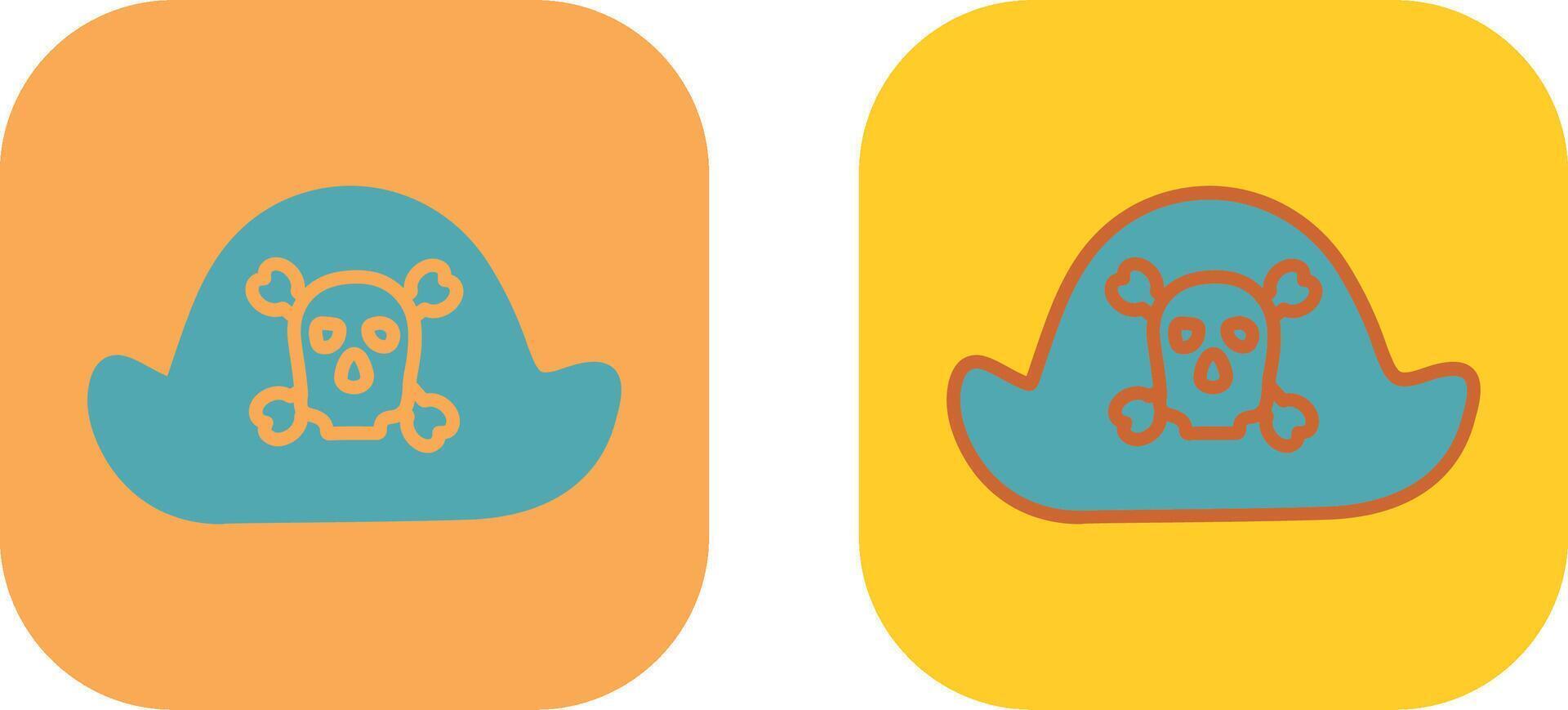 Pirate in Hat Icon vector