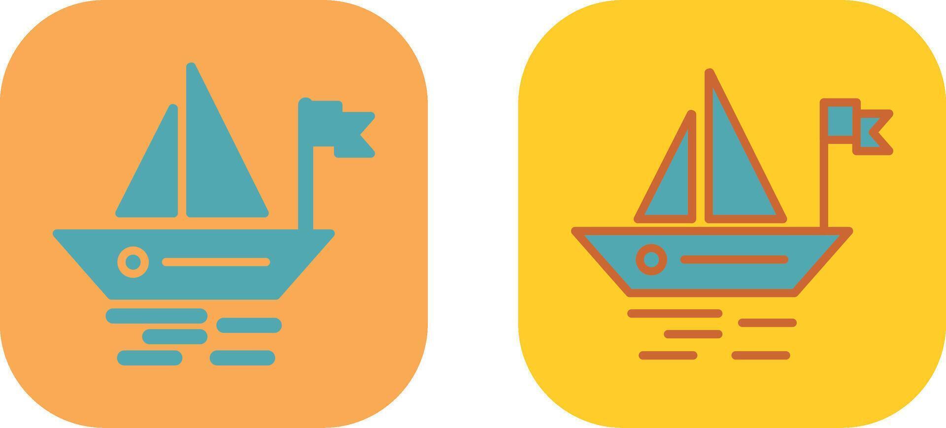 Small Boat Icon vector