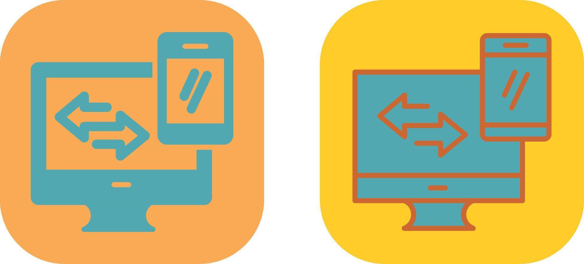 Data Synchronization Icon vector