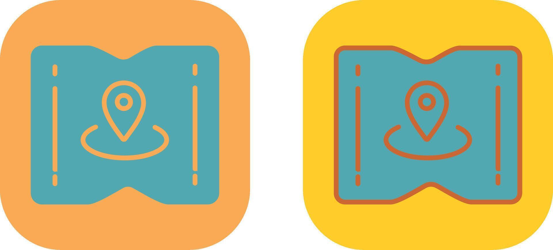 Map and Location Icon vector
