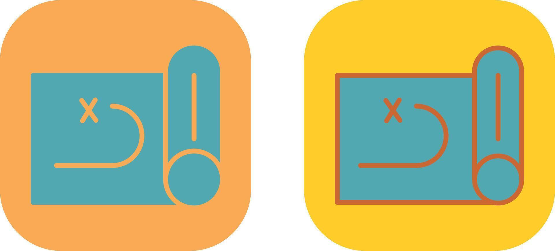 Treasure Map Icon vector