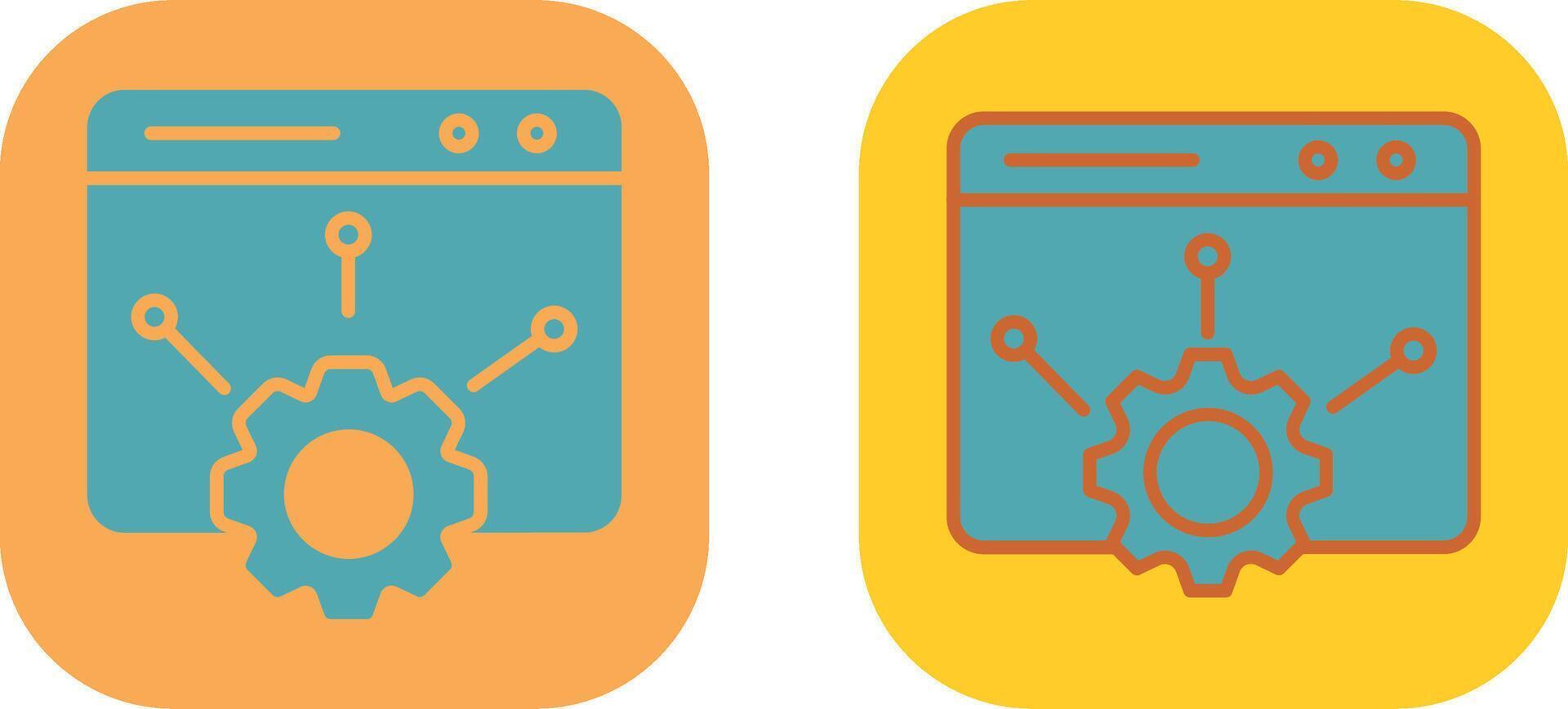 Web Setting Icon vector