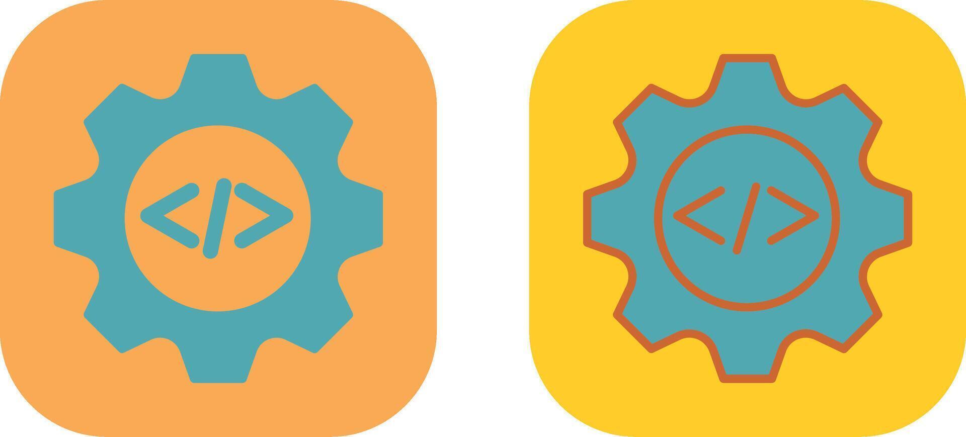Coding Gear Icon vector