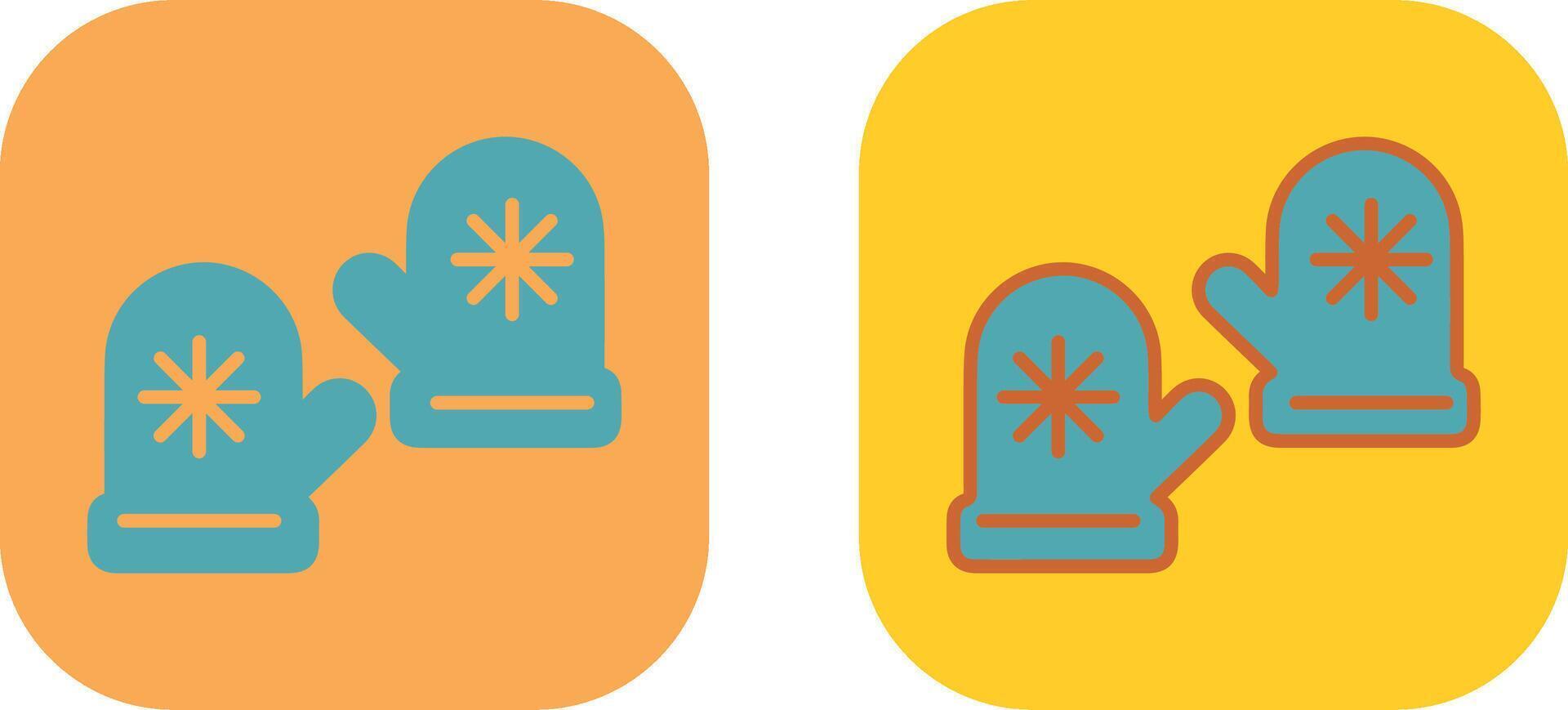 Winter Gloves Icon vector