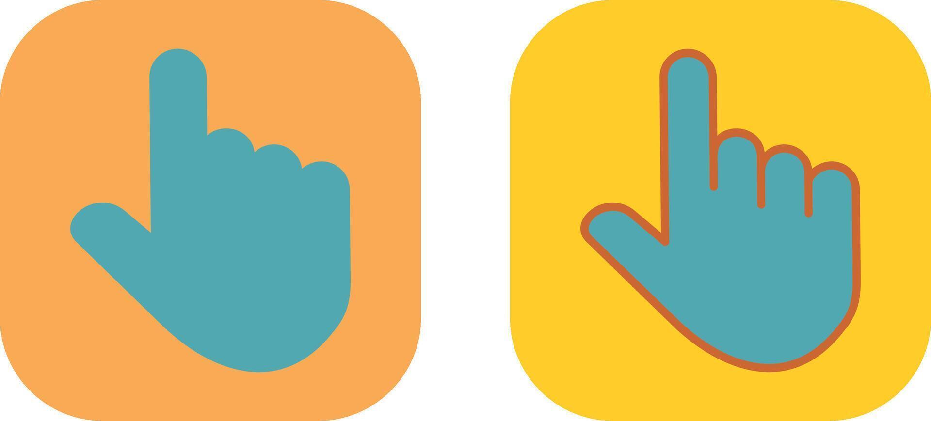 Raised Finger Icon vector