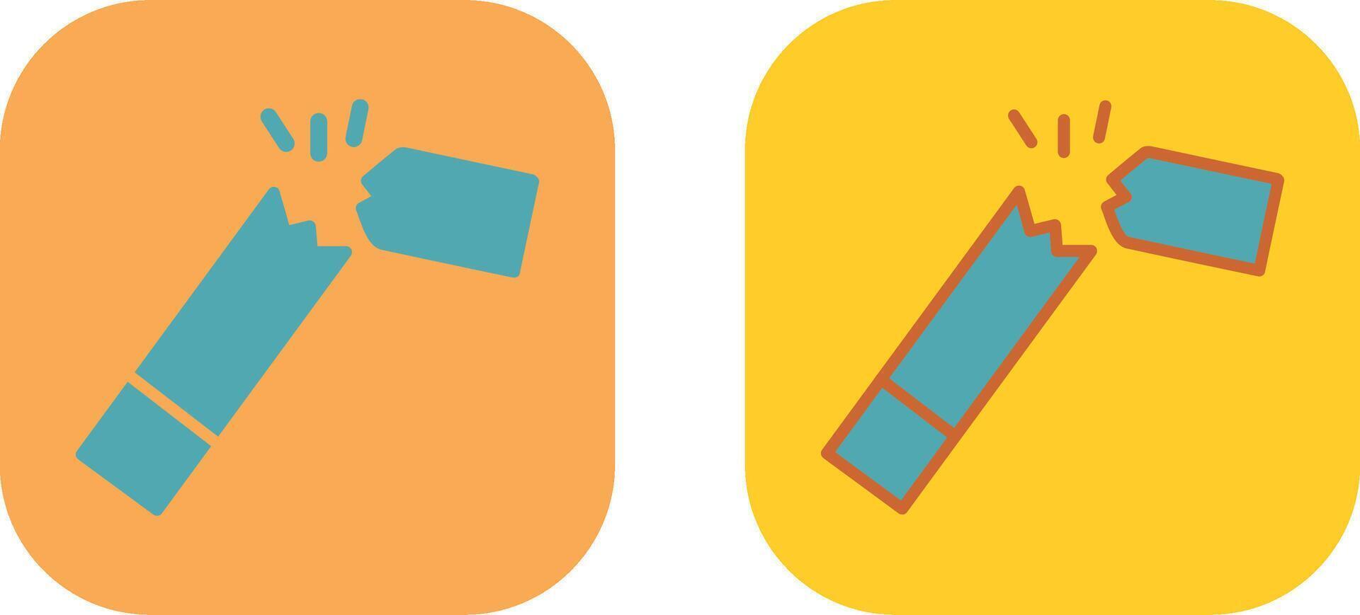 Broken Cigarette Icon vector