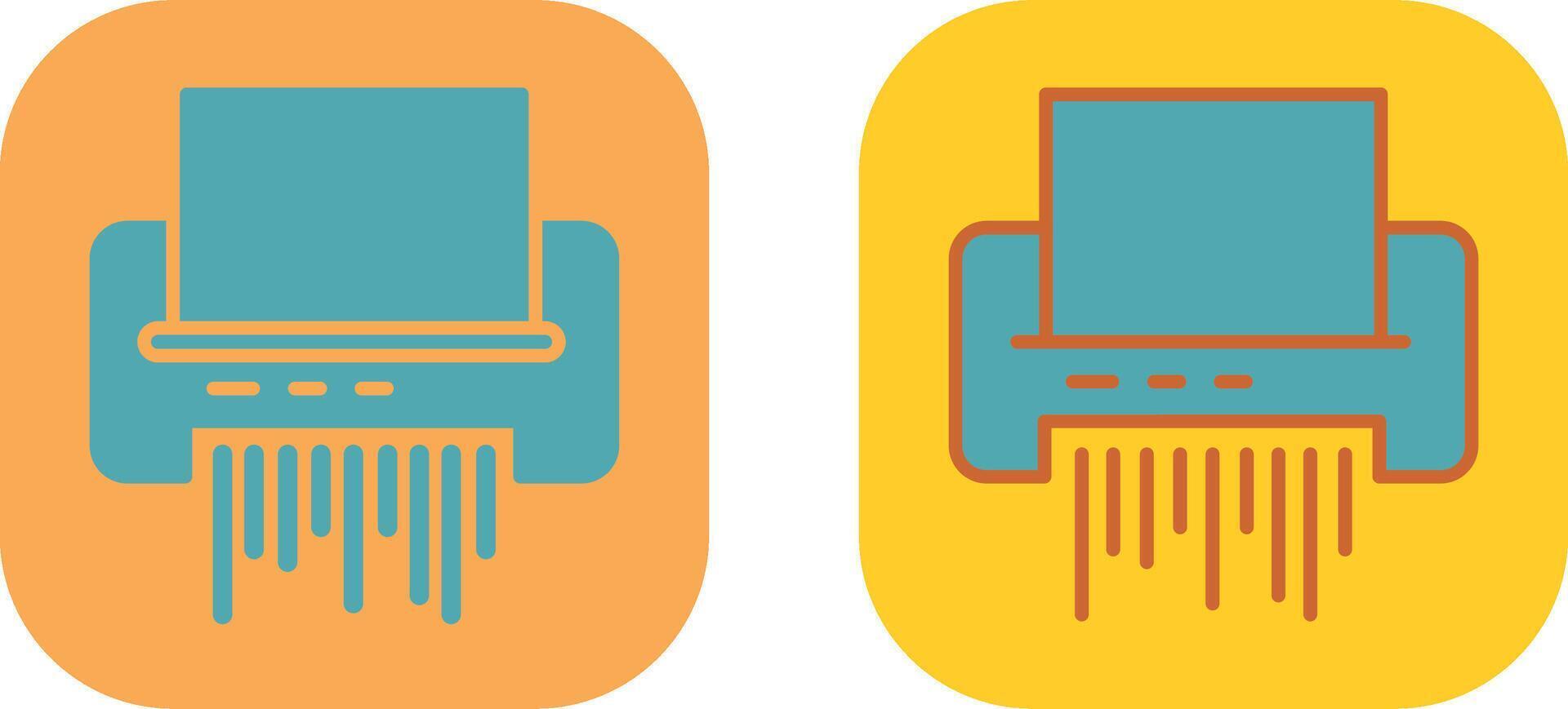 Paper Shredder Icon vector