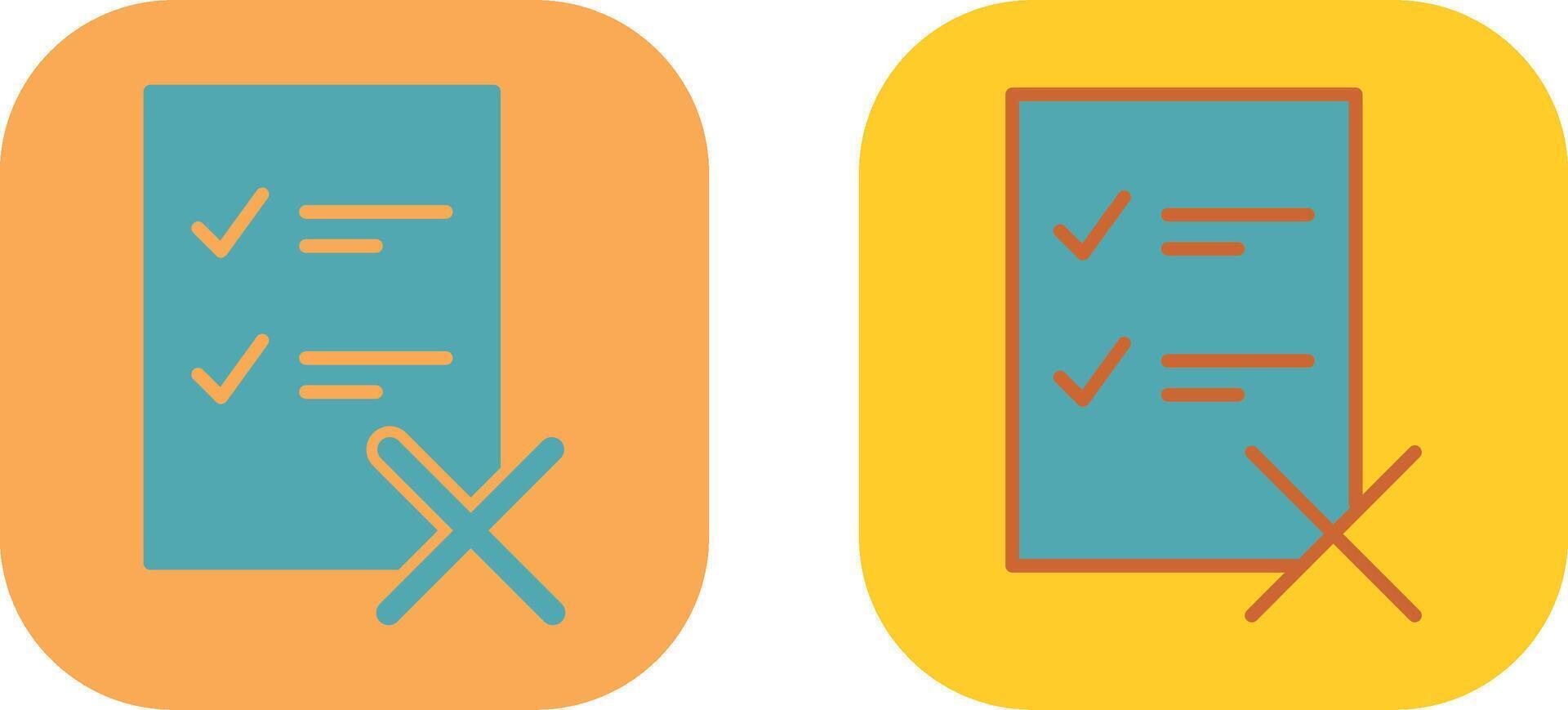 Fake List Icon vector